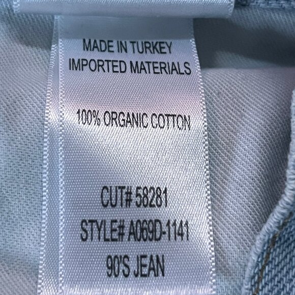 AGOLDE 90's Straight-Leg Jeans -Women's Size 34 -Organic Cotton - Loose Fit -EUC - Picture 11 of 12